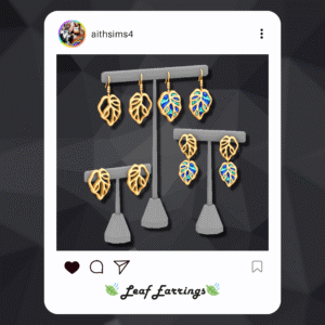 Boucles d'oreilles en feuille - EP20 petit add-on