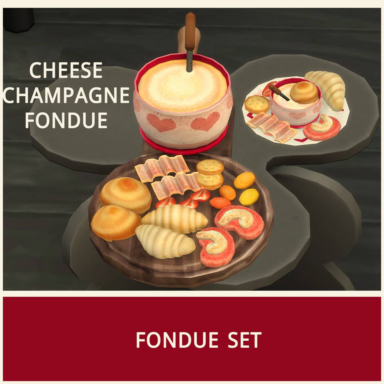 Fondue au fromage et au champagne - Fondue rosée et pétillante
