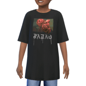 T-shirt long ample