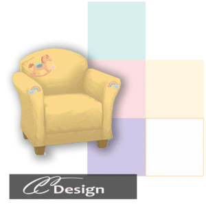 Fauteuil confortable pour la chambre des enfants