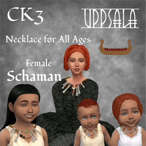 Collier de chamane féminin de Norse Uppsala CK3