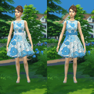 Robe de cérémonie//Tenue des années 70//Rétrocoloration de la robe de base