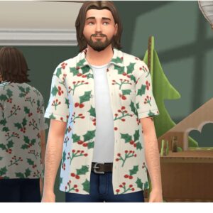 Chemise hawaïenne Palmiers décorés (Déverrouillage anticipé)