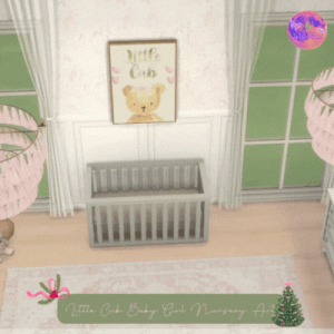 Petite Cub Fille de Bébé Chambre d'Enfant Art-Jour 9 de ma Série de 12 Jours de Noël