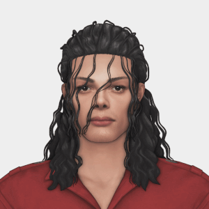 Coiffure MJ V1 et accessoire pour Strands