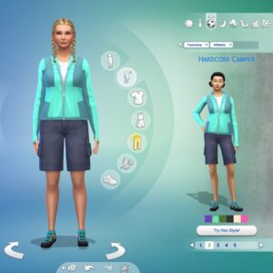 Apparence personnalisée : Campeur extrême