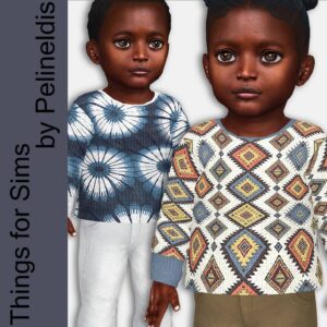 Enfant Pullover Bohème Tricoté