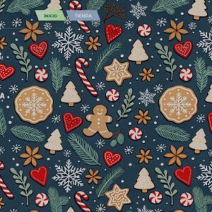 Menu Principal Arrière-plan Motifs d'hiver douillets 2