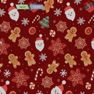 Menu Principal Arrière-plan Motifs d'hiver douillet