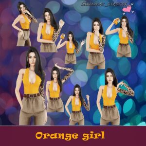 Fille Orange