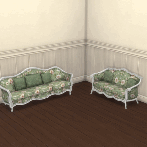 Salon Caresse//Apparence rustique//Recoloriser les objets de base du jeu