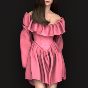 Robe longue en mousseline