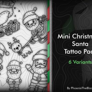 Mini Noël : Pack de tatouages du Père Noël