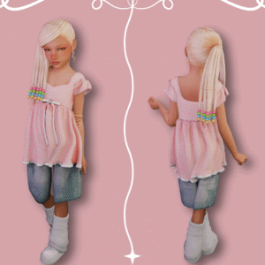 Ensemble short en jean - (Lily)