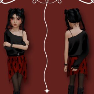 Jupe superposée avec transparence (Randi)