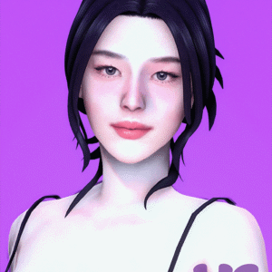 Maxis Match FHair 014