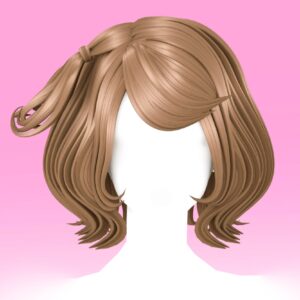 【 SUSHI77 】 Coiffure courte avec une tresse latérale en forme de bourgeon de fleur