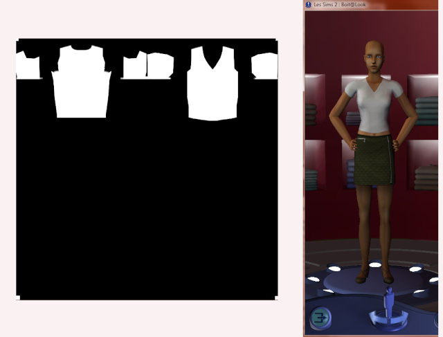 Créer ses propres vêtements Sims 2 - Partie II - Forme et Transparence