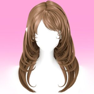 【 SUSHI77 】 S240 Coiffure sucrée en couches (frange diagonale)