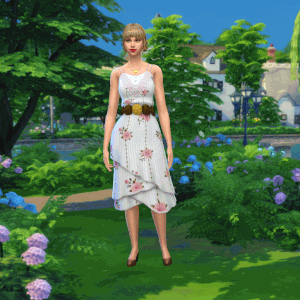 Robe sans bretelles//Look rural//Recolor de la robe City Living