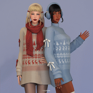 Hiver enchanté - Robe pull