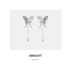 OWO2077 - Boucles d'oreilles Papillon métallisé chic [3 variantes]
