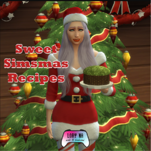 Traduction Française du mod *Sweet Simsmas Recipes* de LoryNaMods