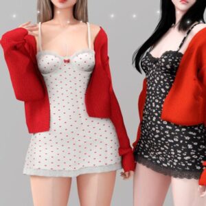 Mini robe-slip avec pull