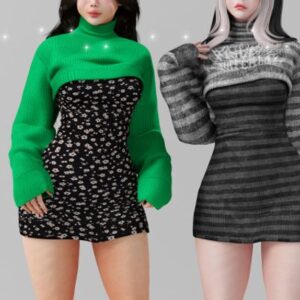 Mini robe avec pull