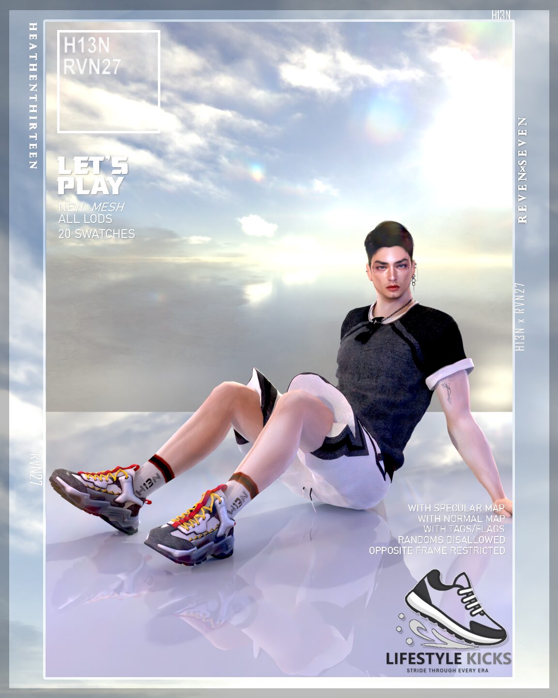 Modern Streetwear Accent Mesh Athletic Sneaker