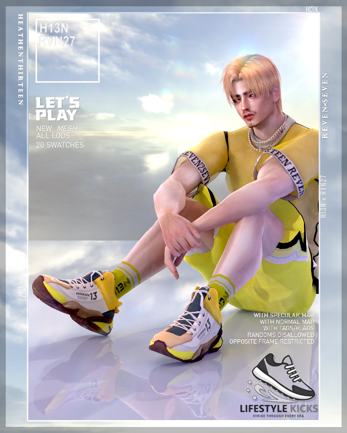 Sport Design Fashion Lace-Up Athletic Lifestyle Shoe