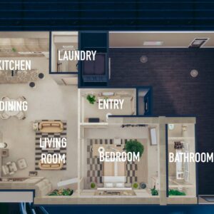 Appartement industriel moderne