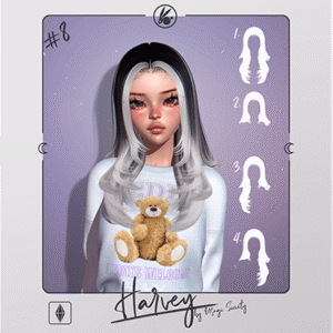 USAGI - Cheveux Harvey (ARRIÈRE)