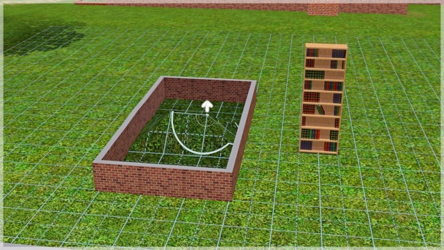Cacher une porte derrière une bibliothèque dans Les Sims 3
