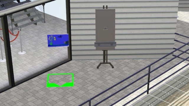 Mettre des objets créés par les Sims sur un terrain communautaire (peintures ...)
