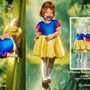 ViySims Robe de la Princesse Bianca - Bébé