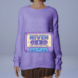 "Pullover" oversized avec jupe