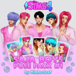 SAJA BOYS POSE PACK #1 || Les Sims 4 x KPop Demon Hunters