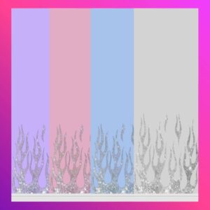 Y2K Glitter Flame Wall - Pack de fonds d'écran