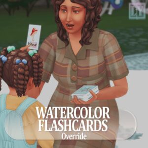 Watercolor Flashcards
