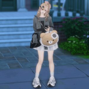 Sac bandoulière en fourrure d'ours mignon "Soulmate