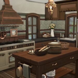 Cuisine rustique de campagne