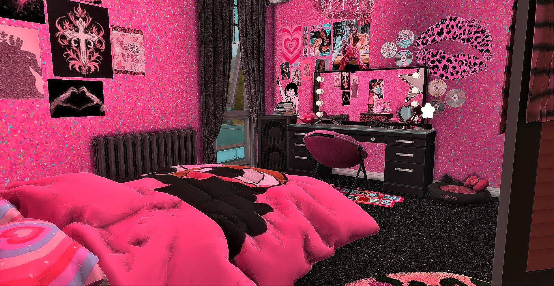 Ma chambre d'ado glamour de l'ère Y2K avec attitude