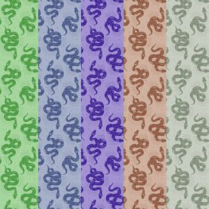 Papier peint Mystic Serpents Motif rayé bohème