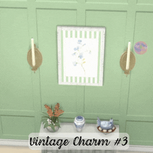 Vintage Charm - Œuvre murale n°3