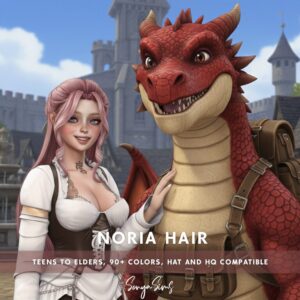 USAGI - Cheveux Noria (avec frange)