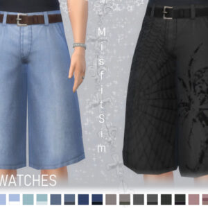Pantalons à pattes d'éléphant pour Sims 4, 20 coloris disponibles