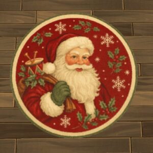 Jolly Santa Holiday Rug