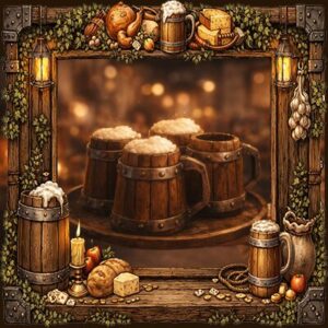 Medieval Tavern Mugs Override