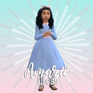 Robe de princesse Amarrie pour *Les Sims 4*